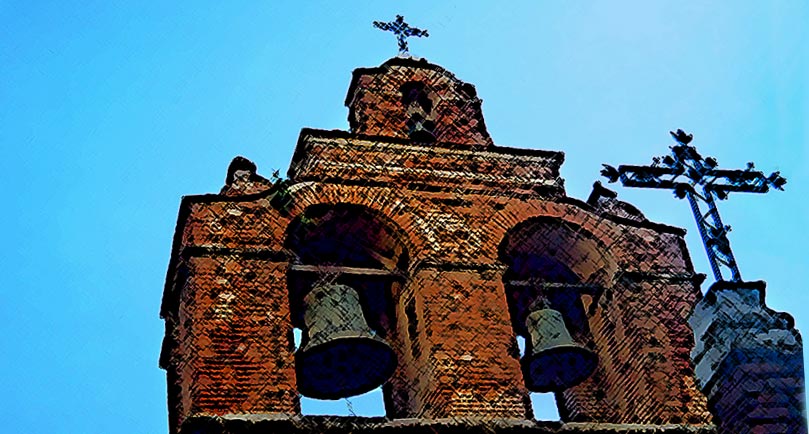 Imagen de las campanas de la zona colonial de Santo Domingo