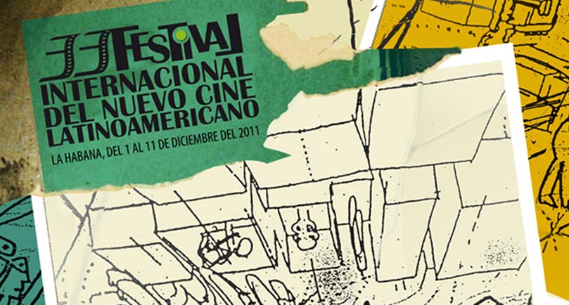 Cartel del 33 Festival Internacional del Nuevo Cine Latinoamericano de La Habana