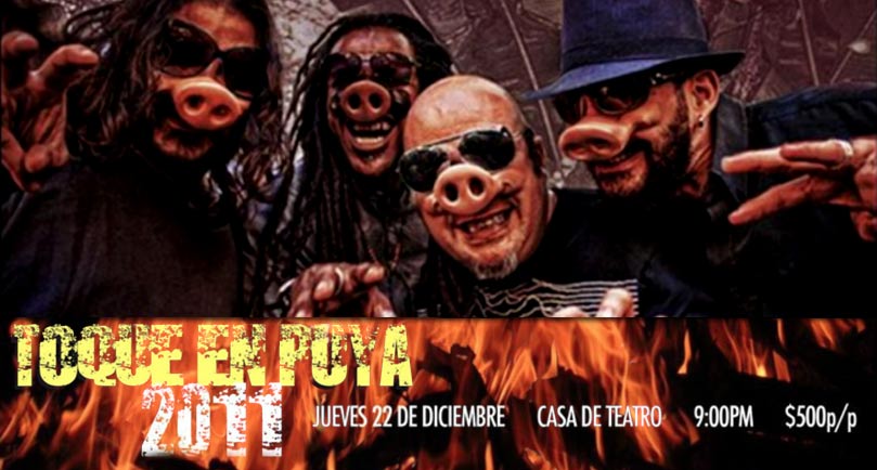 Imagen promocional del concierto Toque en Puya 2011 de la agrupación Toque Profundo en Casa de Teatro Santo Domingo 